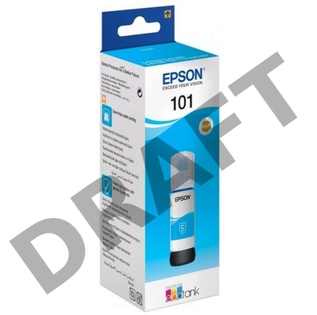 Картридж струйный Epson L101 C13T03V24A синий (70мл) для Epson L4150/L4160/L6160/L6170/L6190