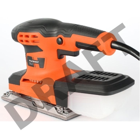Машина плоскошлифовальная PATRIOT OS 120  260 Вт, частота колебаний платформы 12 000 1/мин