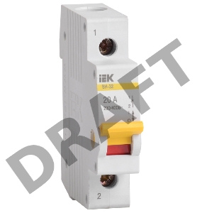 Выключатель нагрузки (мини-рубильник) Iek MNV10-1-020 ВН-32 1Р 20А ИЭК
