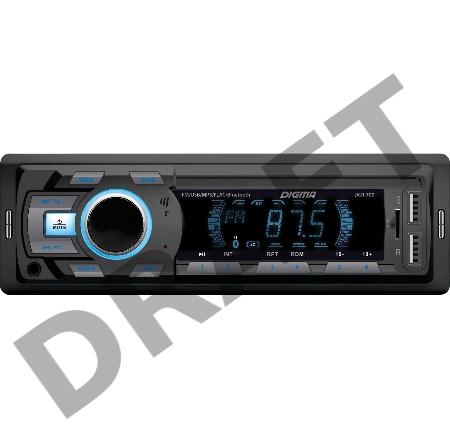 Автомагнитола Digma DCR-700 1DIN 4x50Вт