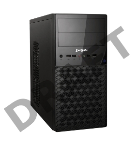 Корпус Exegate EX278428RUS Minitower Exegate QA-413U Black, mATX, <XP500, Black, 120mm>, 3*USB+1*USB3.0, Audio