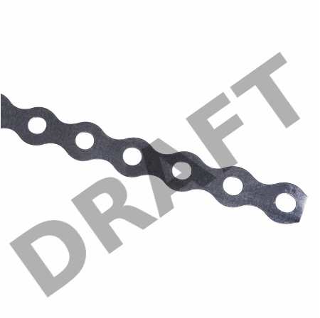 Лента полоса монтажная оцинкованная, перфорированная волна REXANT 12х0,55 мм, рулон 25 м