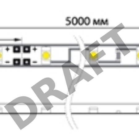 LED лента 220 В, 13х8 мм, IP67, SMD 5050, 60 LED/m, цвет свечения RGB