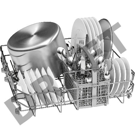 Посудомоечная машина отдельностоящая Bosch SMS50E92GC, Серия 4[12 комплектов, инвертор, белый]