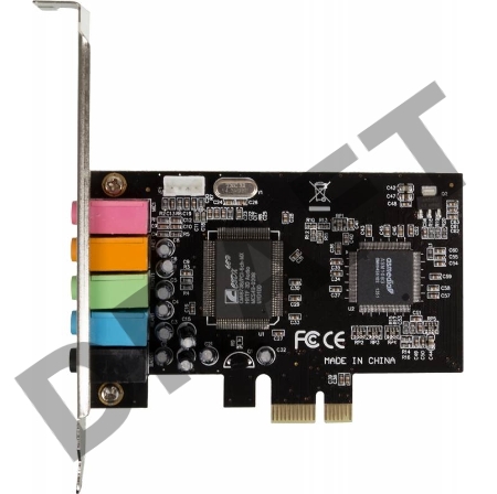 Звуковая карта PCI-E C-media ASIA PCIE 8738 6C,  5.1, oem