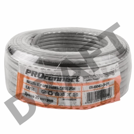 Кабель Proconnect (01-0043-3-25) Кабель UTP CAT5e  4 пары (25м) 0.51 мм