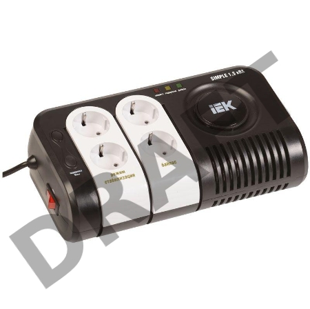 Стабилизатор напряжения Simple 1.5кВА ИЭК IVS25-1-01500