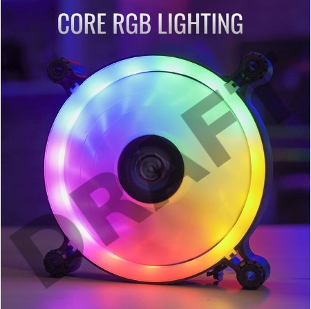 Вентилятор Aerocool Spectro 12 120x120mm 4-pin (Molex)20dB 140gr LED Ret