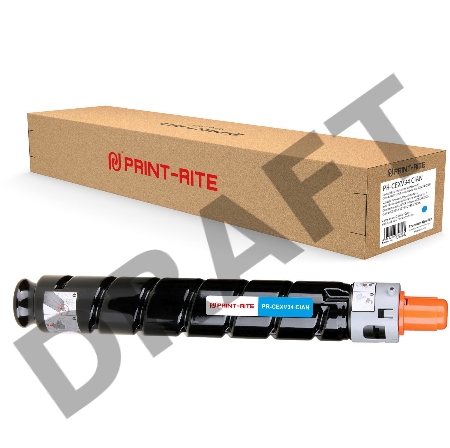 Картридж лазерный Print-Rite TFC388CPRJ PR-CEXV34 CIAN C-EXV34 Cian голубой (19000стр.) для Canon IR Advance C2030L/C2030i/C2020L/C2020i/C2025i