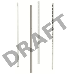 Комплект стоек верт. для шкафа RAM BLOCK CQE 2000 (уп.4шт) ДКС R5KMN20