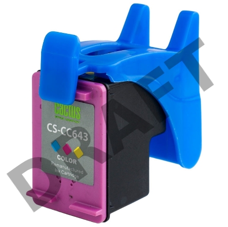 Картридж струйный Cactus CS-CC643 многоцветный для №121 HP DeskJet D1663/D2563/F2423F4275/F4283 (12m