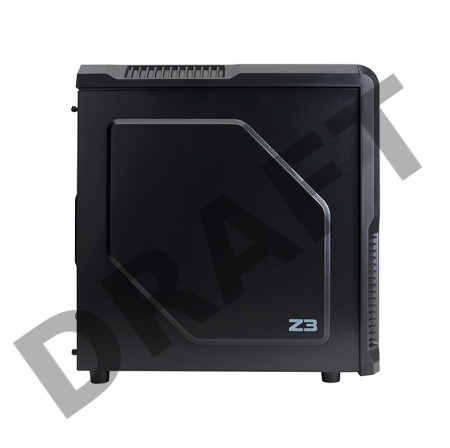 Корпус Zalman Z3 Plus черный w/o PSU ATX 1x80mm 1x92mm 2x120mm 2xUSB2.0 1xUSB3.0 audio bott PSU