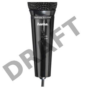 Микрофон проводной Hama MIC-P35 Allround 2.5м черный