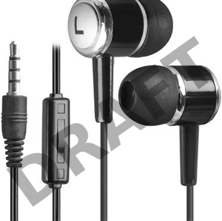 Наушники DEFENDER Pulse 427 черный, вставки 63427