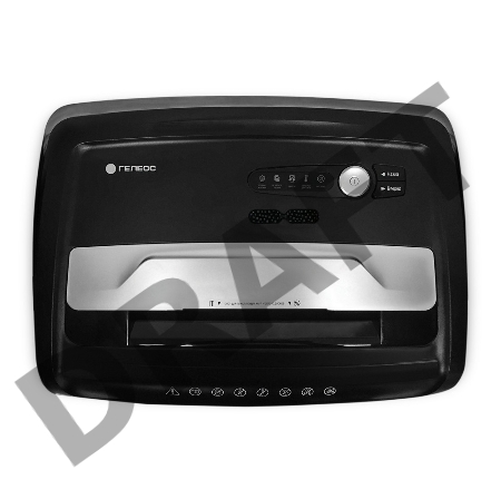 Шредер ГЕЛЕОС УО36-4 (DIN P-4) фрагмент 3,9x30мм, 33 листа (70гр./м²), 36 литров, Уничт.скобы,скрепки,пл.карты,CD.