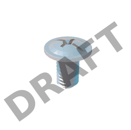 Винт М6х10 со шлицем комби V6х10 КМ LO0684