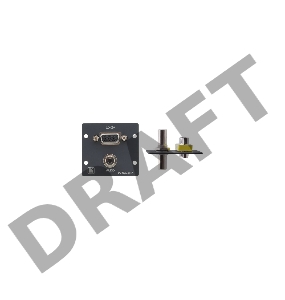 Модули-вставки Kramer Electronics WXA-2P(G) для VGA (розетка-розетка) и стерео аудио (3,5-мм розетка-розетка). Цвет серый.