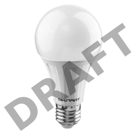 Лампа светодиодная 61 159 OLL-A60-20-230-6.5K-E27 грушевидная ОНЛАЙТ 61159