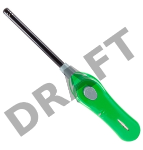 Пьезозажигалка ECOS GL-001G, зеленая, 26 см.