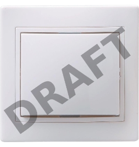 Выключатель 1-кл. СП КВАРТА 10А IP20 ВС10-1-0-КБ бел. ИЭК EVK10-K01-10-DM