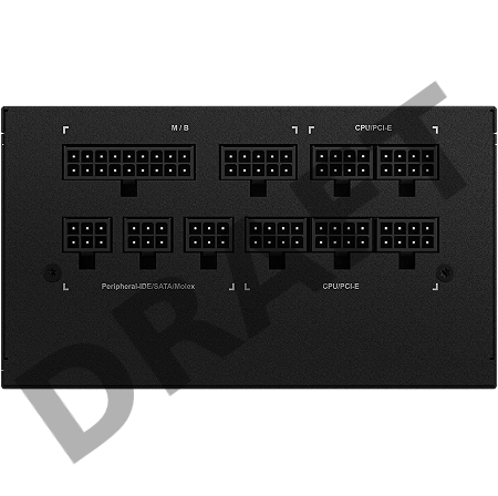 Блок питания Gigabyte ATX 1000W GP-UD1000GM 80+ gold (24+4+4pin) APFC 120mm fan 8xSATA Cab Manag RTL