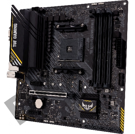 Материнская плата Asus TUF GAMING A520M-PLUS II  Soc-AM4  4xDDR4 mATX AC`97 8ch(7.1) GbLAN RAID+VGA+HDMI+DP