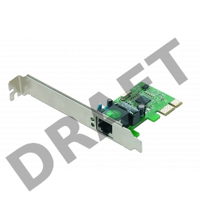 Сетевой адаптер Ethernet Gembird NIC-GX1 1000/100/10, PCI-express, чипсет RTL8111C