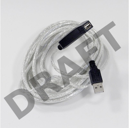 Кабель VCOM VUS7049-5M  USB2.0-repeater, удлинительный активный <Am-->Af> 5м