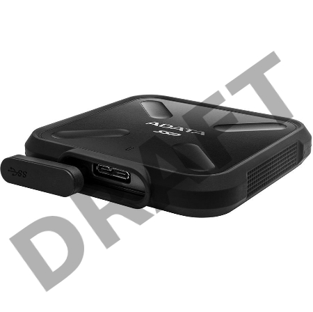 Твердотельный диск 512GB ADATA D700, External, USB 3.1, [R/W -440/430 MB/s] 3D-NAND, черный