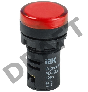 Арматура светосигнальная AD-22DS 12В AC/DC красн. ИЭК BLS10-ADDS-012-K04