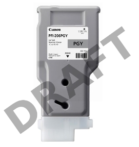 Картридж струйный Canon PFI-206 PGY фото серый для iPF6400/6450 (5313B001)