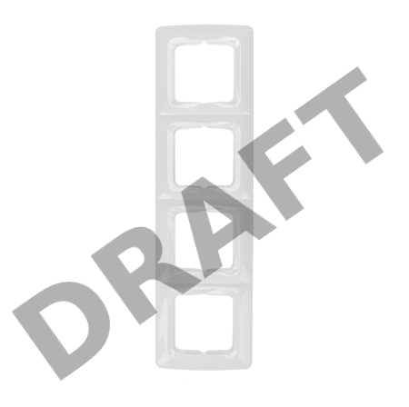 Рамка 4-я DEA горизонтальная Бел KRANZ (1/10/90)