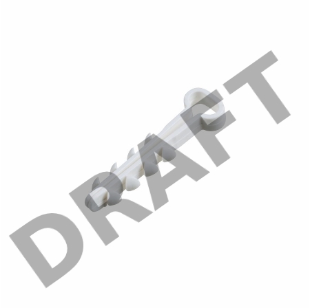 Дюбель-хомут нейлоновый прямоугольный REXANT 5-8 мм, белый, упаковка 100 шт.