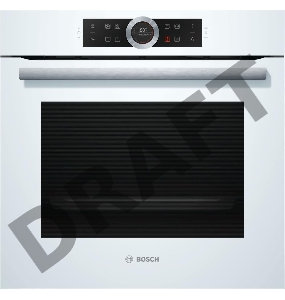 Духовой шкаф Электрический Bosch HBG634BW1 белый, встраиваемый