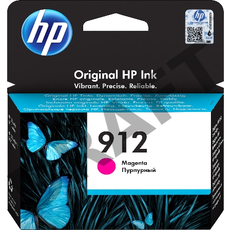 Картридж струйный HP 912 3YL78AE пурпурный (315стр.) для HP OfficeJet 801x/802x