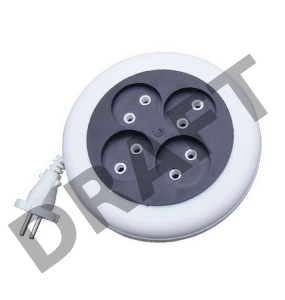 Удлинитель 4х7м без заземл. 6А IP20 У6-002 ШВВП 2х0.75 рулетка UNIVersal 002-7М