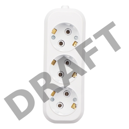 Колодка 3 гнезда с заземлением REXANT