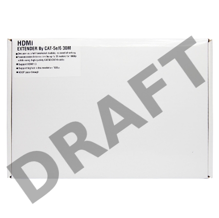 HDMI удлинитель по витой паре RJ-45(8P-8C) кат. 5е/6, передатчик+приемник  REXANT