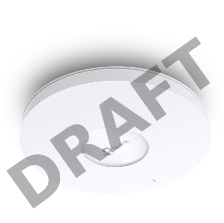 Потолочная точка доступа TP-Link EAP653 AX3000 Ceiling Mount Dual-Band Wi-Fi 6 Access Point, 1?1Gbps RJ45 Port, 574Mbps at  2.4 GHz + 2402 Mbps at 5 GHz, 802.3at POE, 2?Internal Antennas