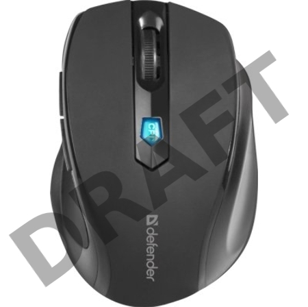 Беспроводная оптическая мышь Defender Ultra MM-315 черный [52315] {Беспроводная оптическая мышь, 6 кнопок, 800-1600 dpi}