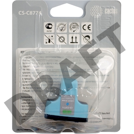 Картридж струйный Cactus CS-C8774 светло-голубой для №177 HP PhotoSmart 3213/3313/8253/C5183/C6183 (