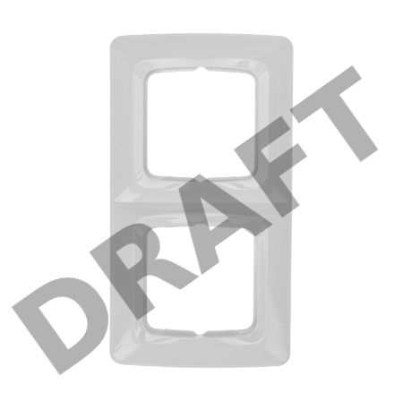 Рамка 2-я DEA горизонтальная Бел KRANZ (1/10/180)