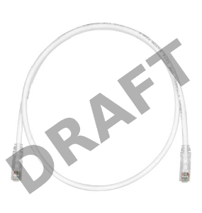 Патч корд Panduit RJ45 TP кат. 6 LSZH 3м белый