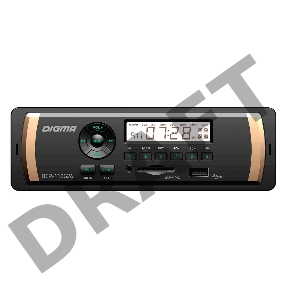 Автомагнитола Digma DCR-110G24 1DIN 4x45Вт