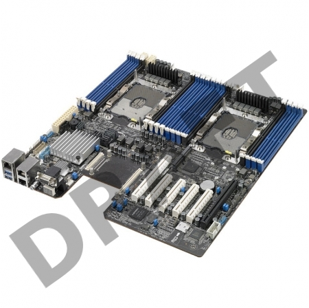 Серверная системная плата MB ASUS Z11PR-D16 Intel C621, 2*LGA3647 (150W), 16*DIMM slots (up to 2048Gb DDR4 2666/2400/2133 RDIMM/ LRDIMM/ NVDIMM/ 3DS DIMM), 2*PCI-E x16, 4*PCI-E x8 + OCP 2.0 module support, 11*SATA 6Gb/s (8 by 2 mini-SAS HD), 2*M.2, 2*Inte