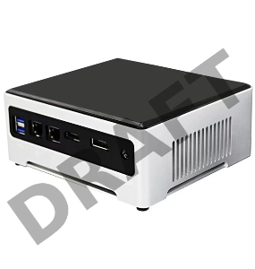 Неттоп HIPER NUG, Intel Core i7-1165G7, 2* DDR4 SODIMM, Iris Xe -графика Intel (DP + HDMI), 6*USB3.0, 2*LAN, 2*M2 SSD, WiFi, VESA