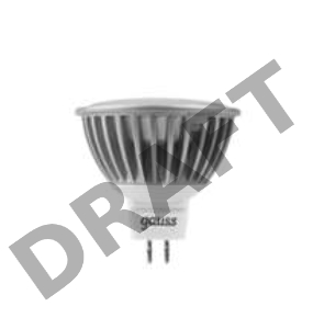 Лампа светодиодная MR16 5Вт 2700К тепл. бел. GU5.3 500лм 12В FROST GAUSS 201505105