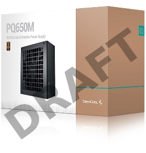 Блок питания Deepcool ATX 650W PQ650M 80+ gold 24+2x(4+4) pin APFC 120mm fan 8xSATA RTL