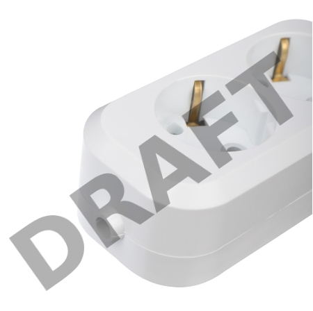 Колодка 2 гнезда с заземлением REXANT