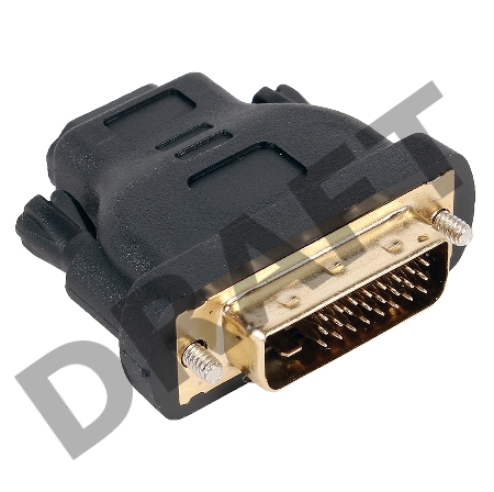 Переходник Aopen HDMI 19F to DVI-D 25M позолоченные контакты <ACA312> 